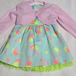 Spring Dress with Matching Cardigan